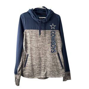 NFL Team Apparel Womens Dallas Cowboys Hooded  Sweatshirt Size S, Pre-Own EUC